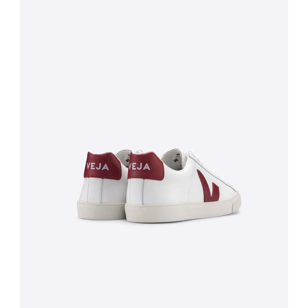 Veja ESPLAR LEATHER Tornacipő Női White/Red | HU 620JPQ